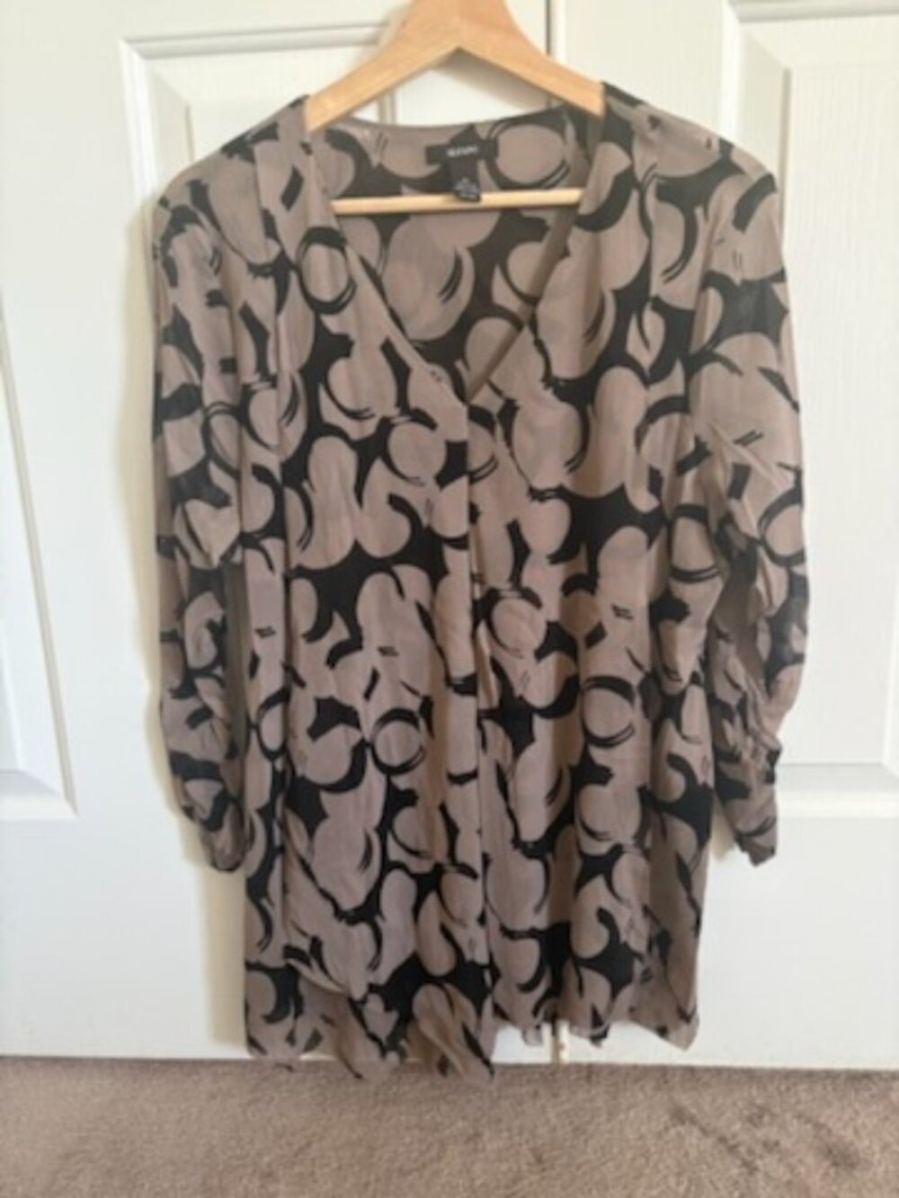 Alfani, XL, Black and Tan Top